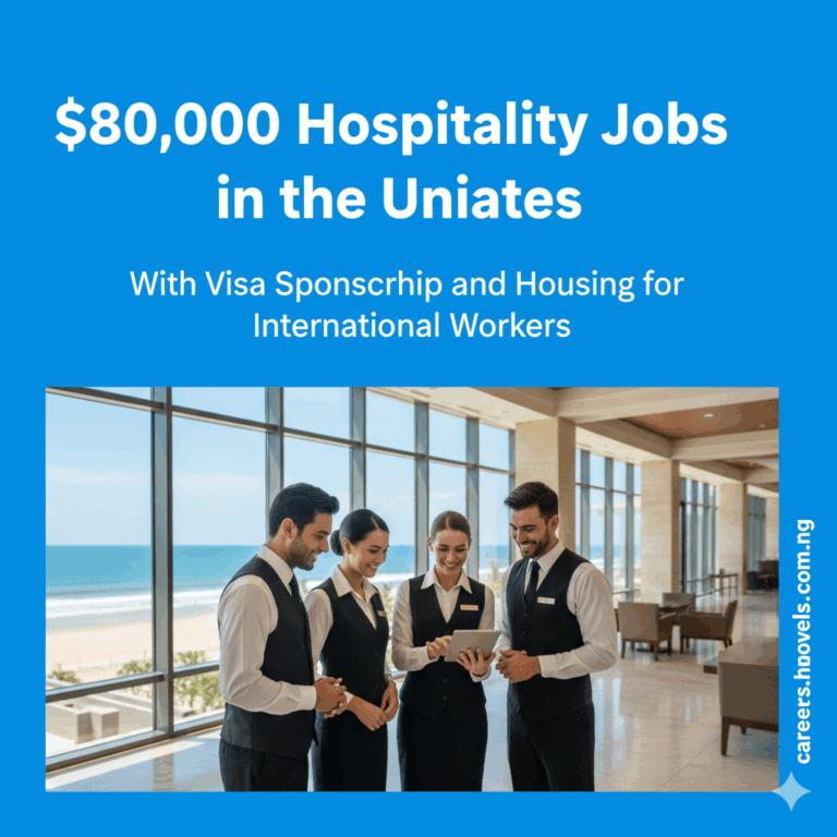 80,000 Hospitality Jobs in the United States with Visa Sponsorship and Housing