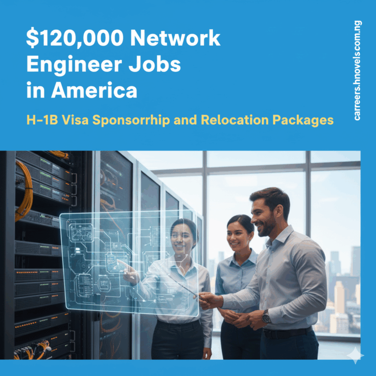 $120,000 Network Engineer Jobs in the United States with H-1B Visa Sponsorship and Relocation